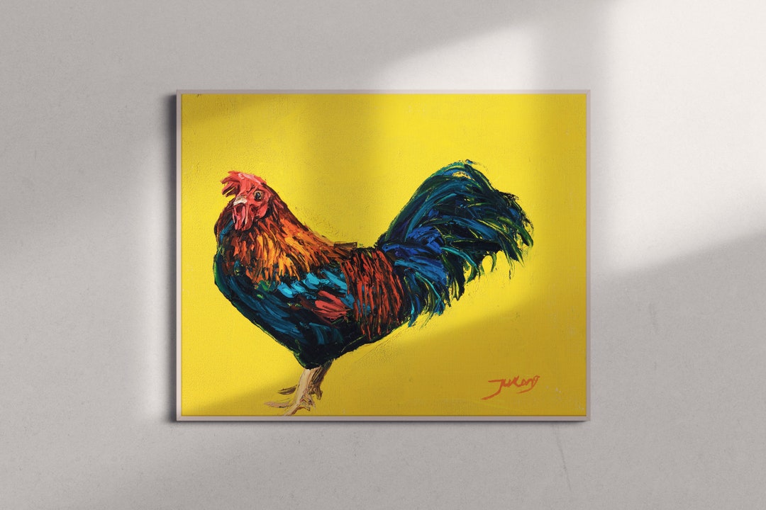 Farmhouse Kitchen Wall Decor Chicken Wall Art Rooster Art Animal