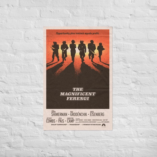 The Magnificent Ferengi Star Trek DS9 Poster