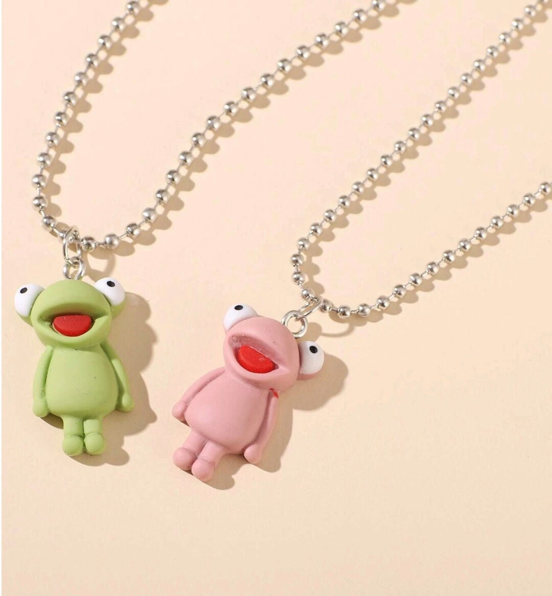 Frog Necklace Frog Chain Frog Jewellery Frog Accessories Etsy