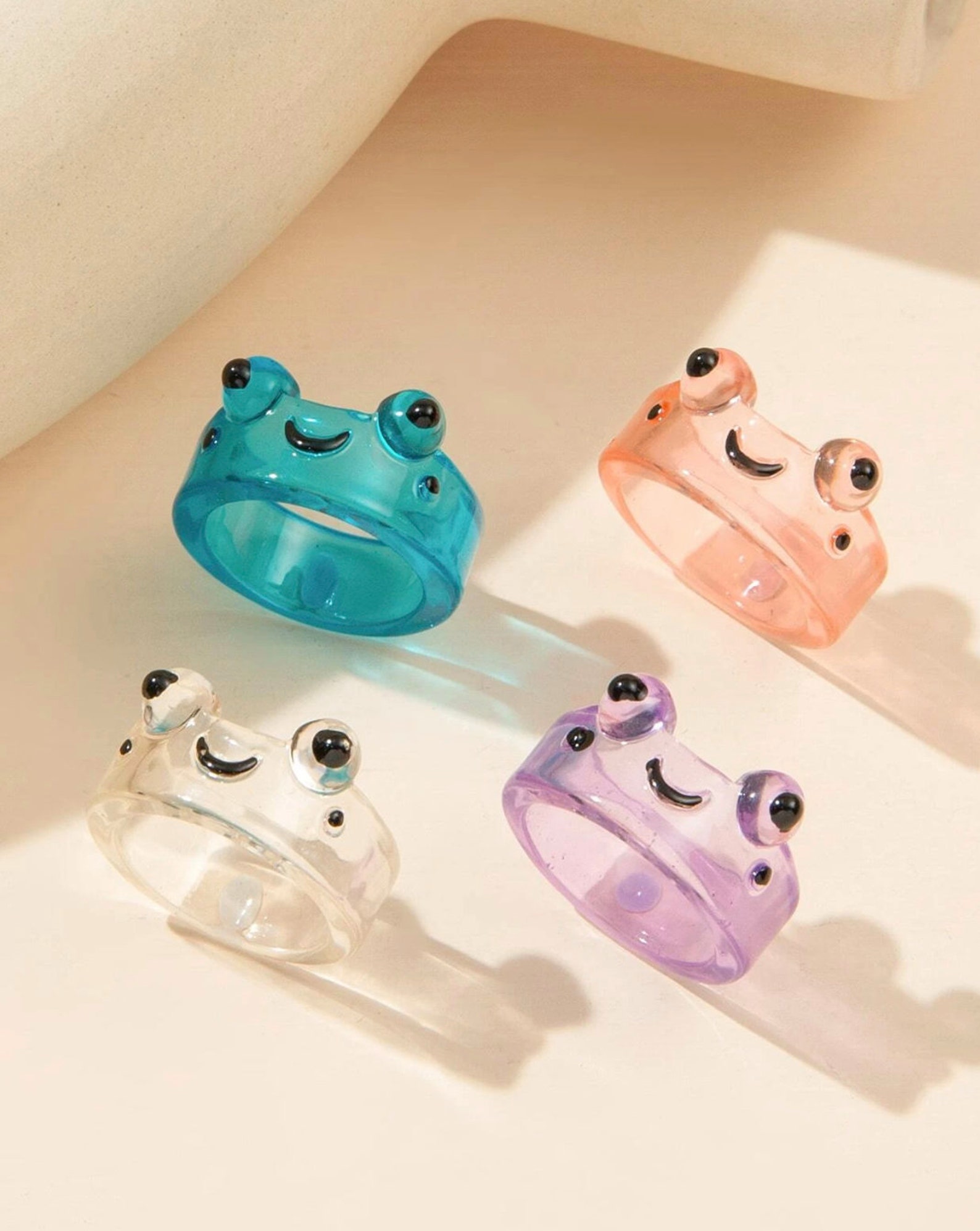 Frog Design Resin Ring Resin Rings Animal Resin Ring Etsy