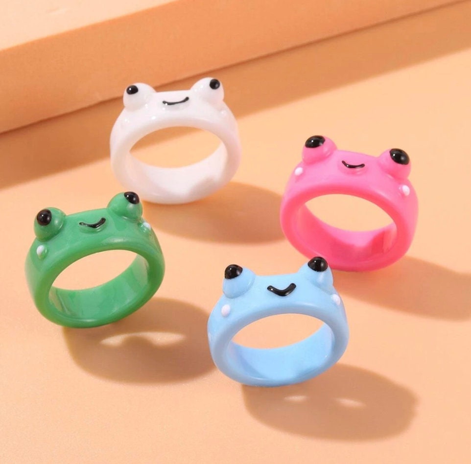Etsy frog deals ring