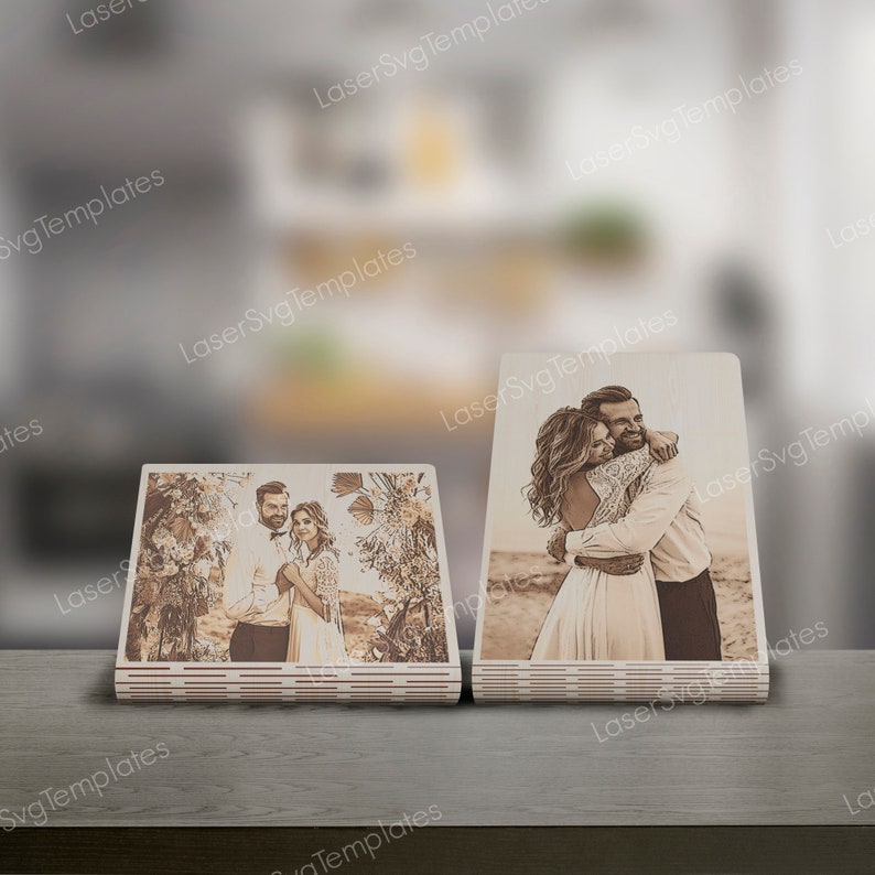 Cadre incurvé en bois 6 bundle fichier svg découpé au laser Glowforge cadre photo dxf cnc vecteur modèle svg cricut téléchargement numérique image 3