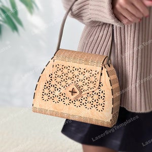 Laser cut Holz Clutch Tasche svg Glowforge Handtasche svg cricut Clutch cnc Vektor Vorlage Handtasche dxf digitaler download