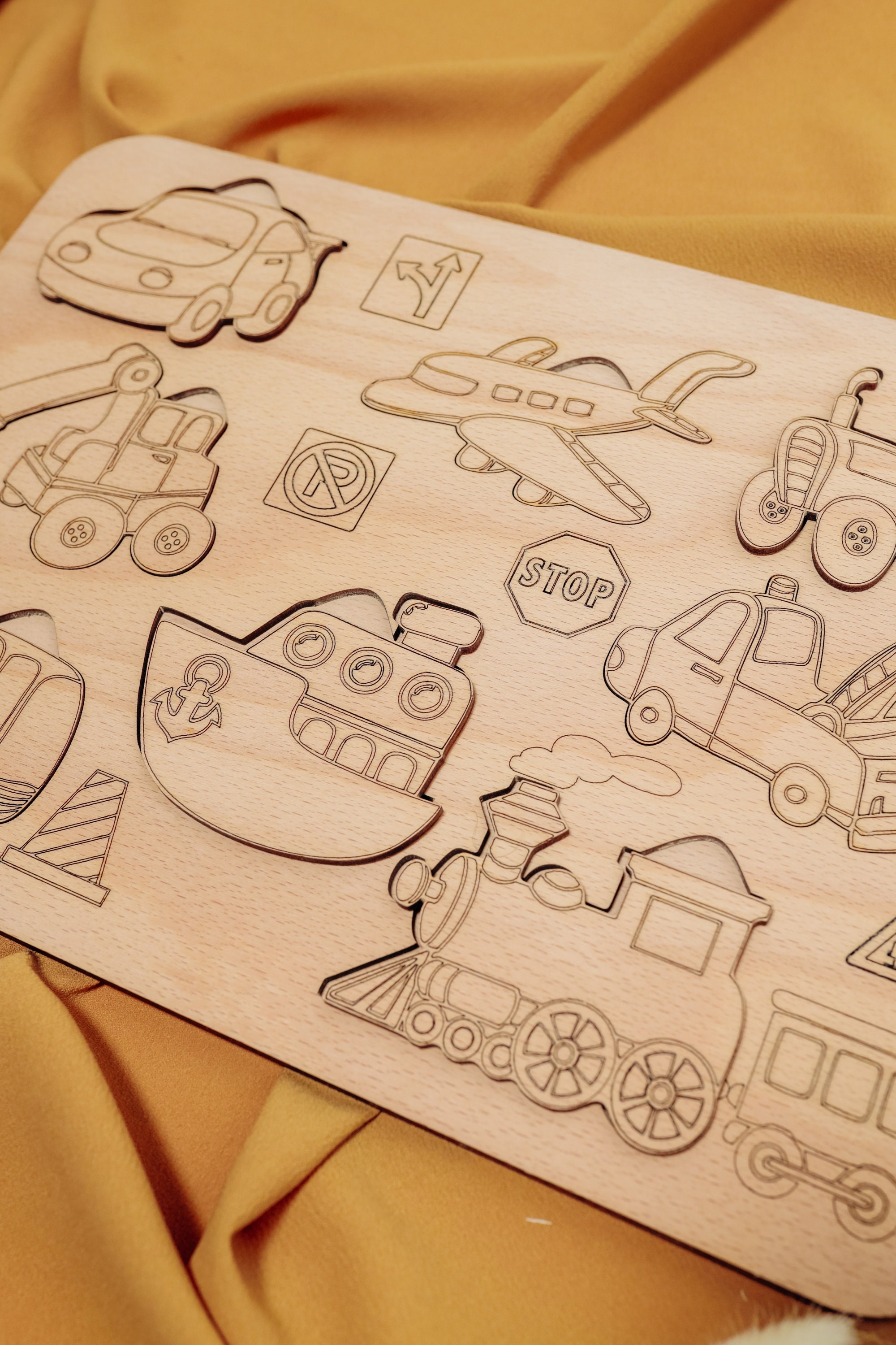 Educational Kids Cars Puzzle Laser Cut Files Svg Glowforge Kids ...