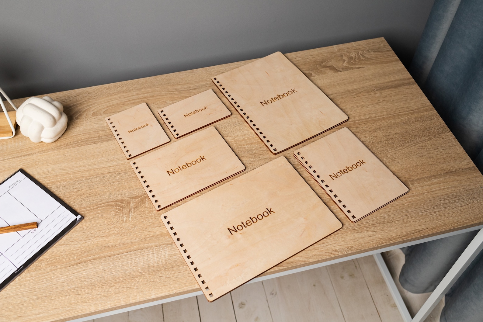 Laser Cut Spiral Notebook Cover Svg Template Book Etsy