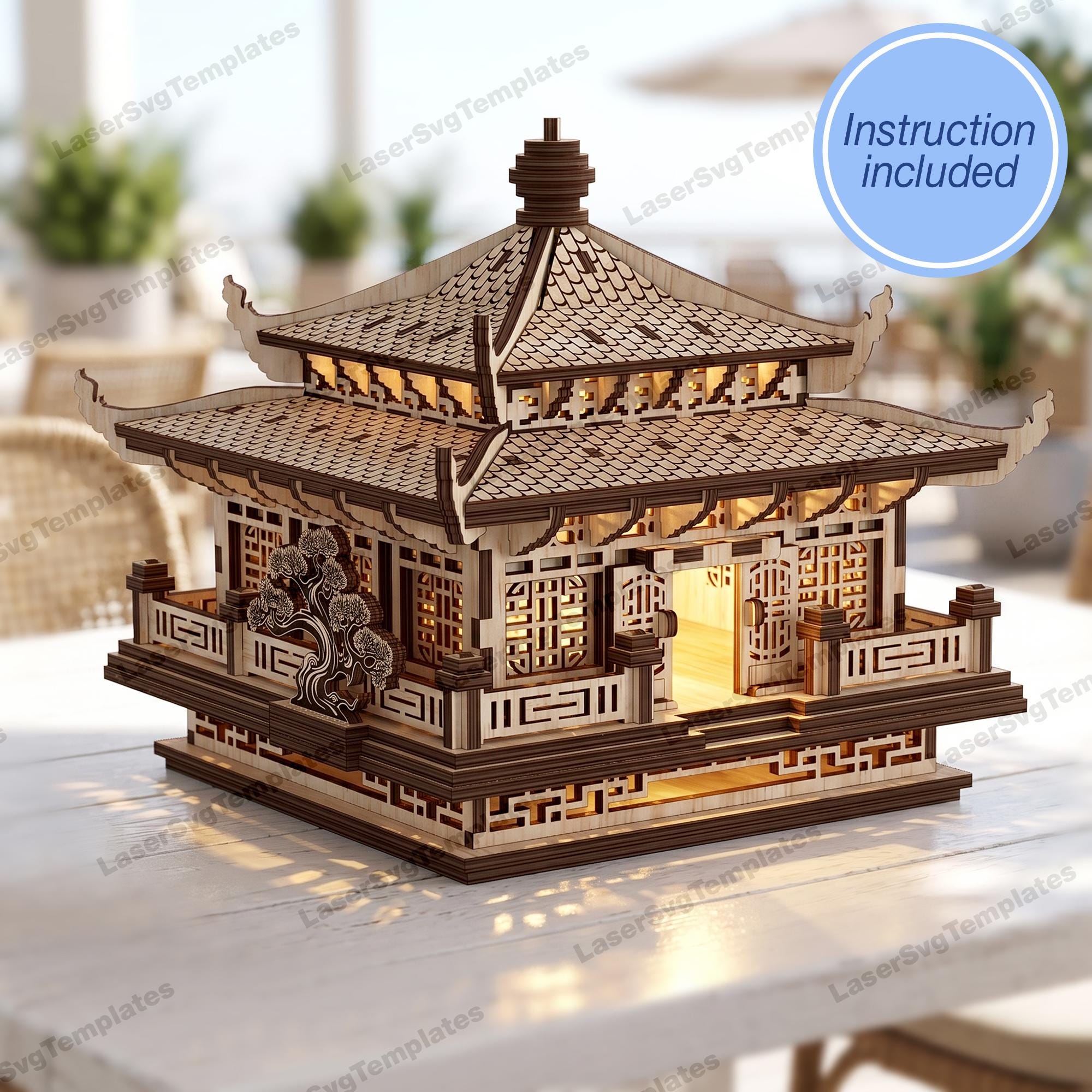 日本の伝統的建築ミニチュア模型　手作り Japanese house model - Etsy 日本