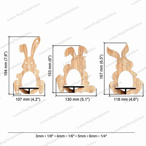 Easter Bunny Egg Holder 3 Bundle Laser Cut Svg File Glowforge Egg ...