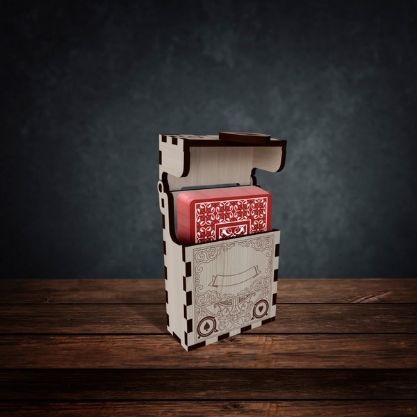 Laser Cut Deck Box Template Etsy