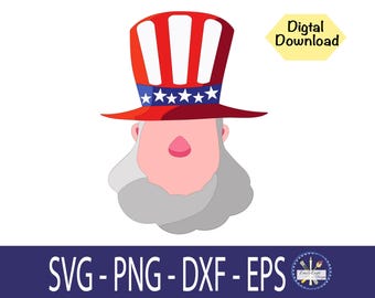 Uncle Sam SVG, självständighetsdagen SVG, 4 juli pojke Svg, Amerika svg, 4 juli svg, Patriotisk svg, rolig 4 juli, Skärfiler Cricut