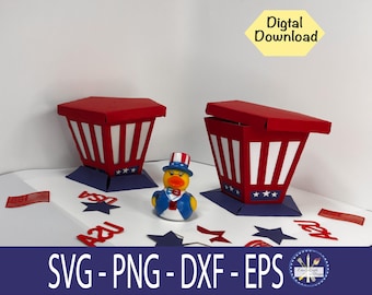 Caixa de 4 de julho, Dia da Independência SVG, Guloseima de 4 de julho Svg, América SVG, 4 de julho SVG, Patriótico SVG, 4 de julho engraçado, Arquivos de corte Cricut