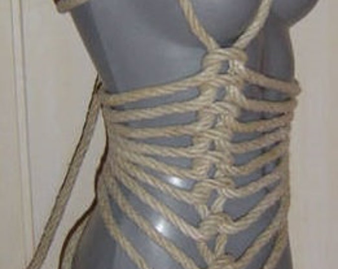 Harness Cupless Bra * Rope bondage set BDSM * Rope bondage set handmade * Strings submissive lingerie * Self-Tie  Harness full body.