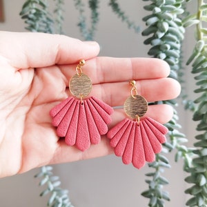 Customizable Eugénie earrings Framboise