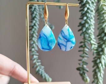 Handmade faux stone earrings