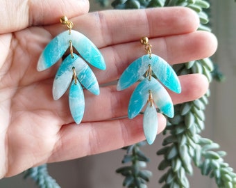 Handmade faux stone earrings