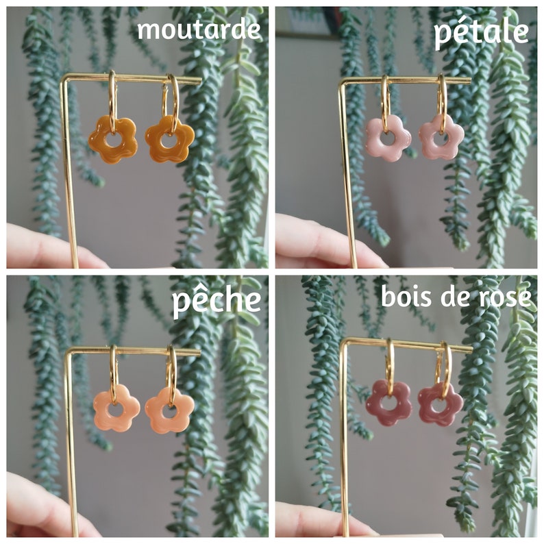 Boucles d'oreilles Pépettes faites main personnalisables image 8