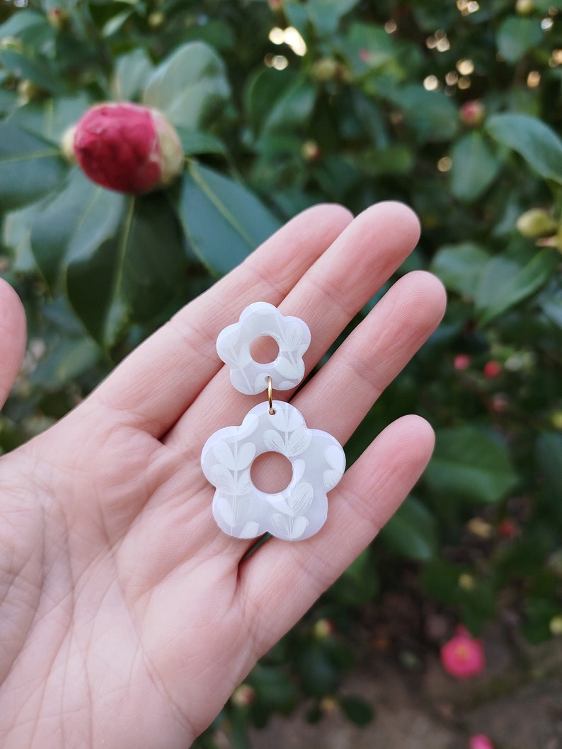 Handmade earrings Floral