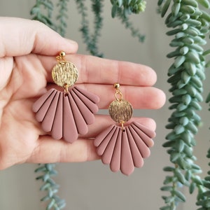 Customizable Eugénie earrings Bois de rose