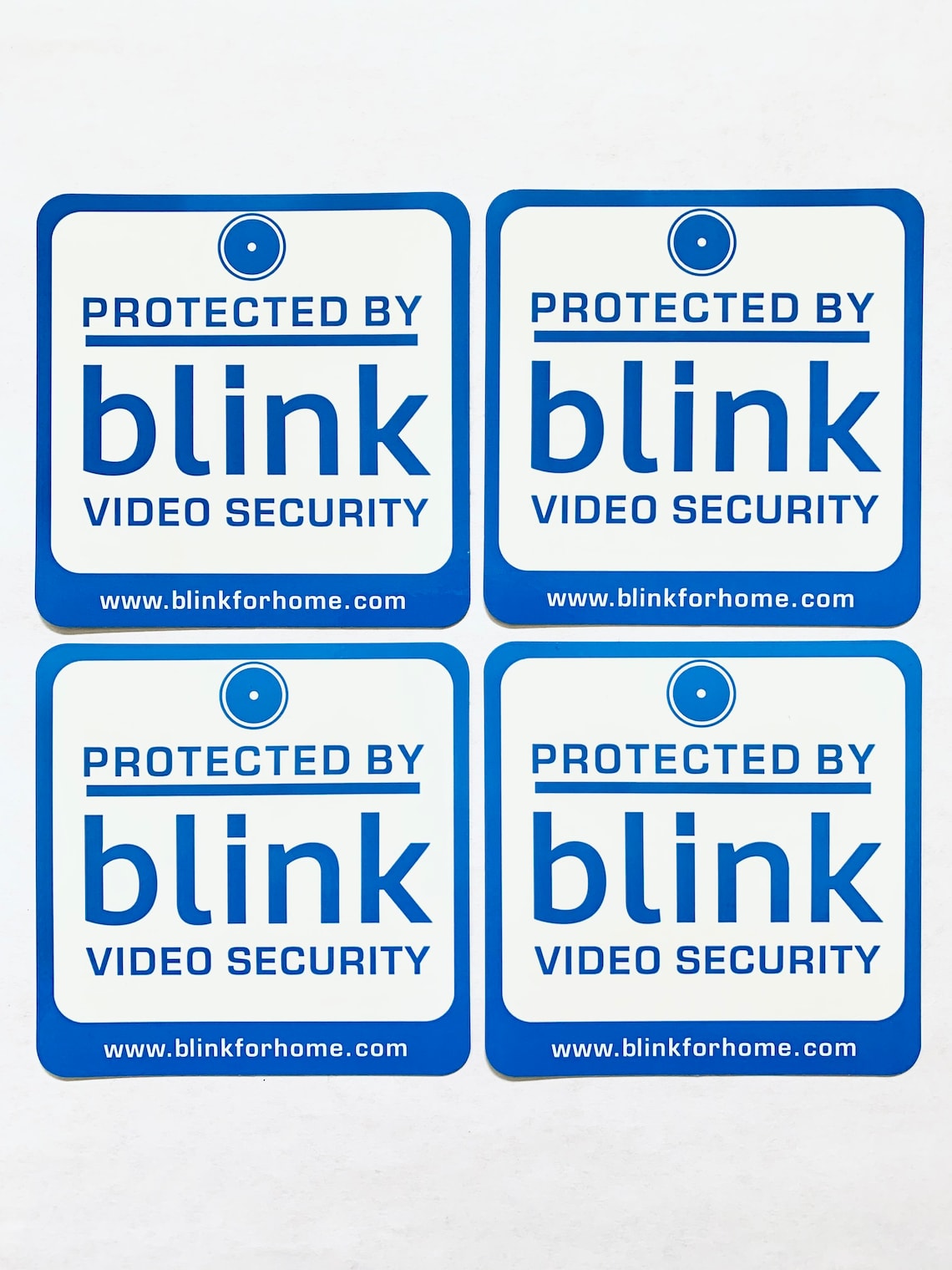 4 Blink Security Window Stickers Double Sided Etsy