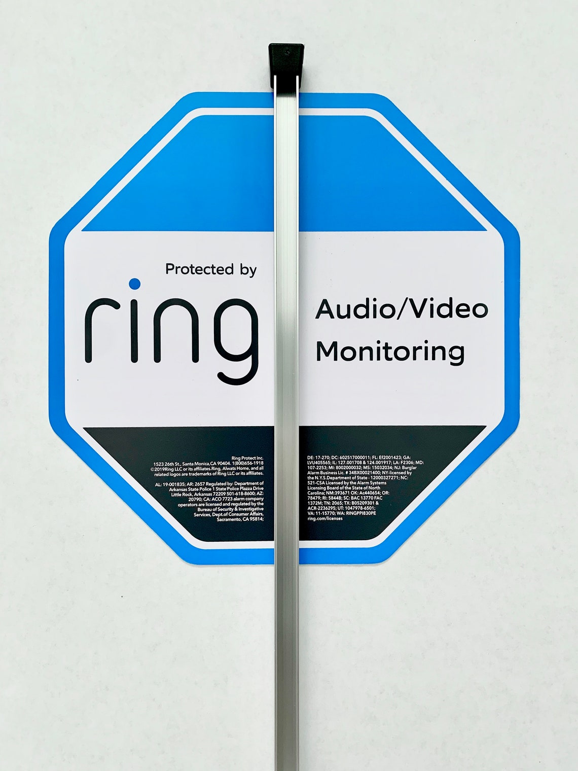 Ring Security Yard Sign 10 X 10 With 4 Door/window Etsy