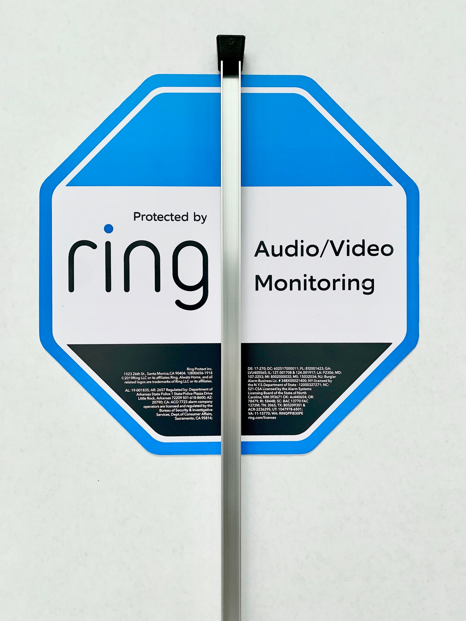 Ring Security Yard Sign 10 X 10 With 4 Door/window Etsy