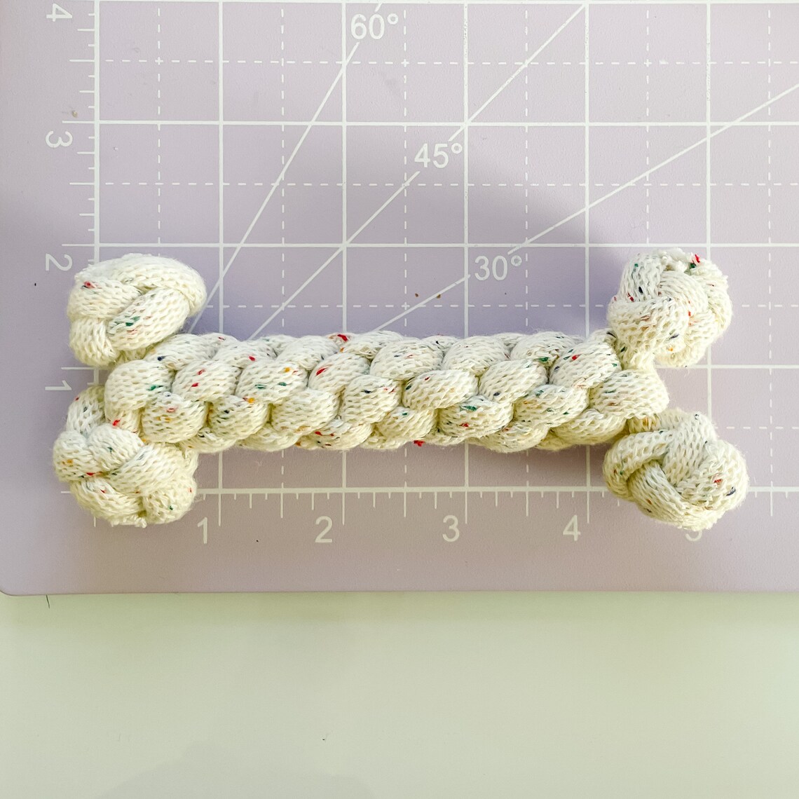 BOHO Handmade Recycled Macrame Dog Bone Chew Toy Birthday Etsy