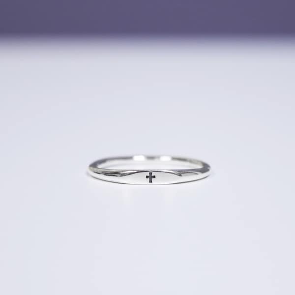 Faith 925 Sterling Silver Christian Cross * Catholic Jewelry Gifts * Purity Commitment Rings * Birthday Gift