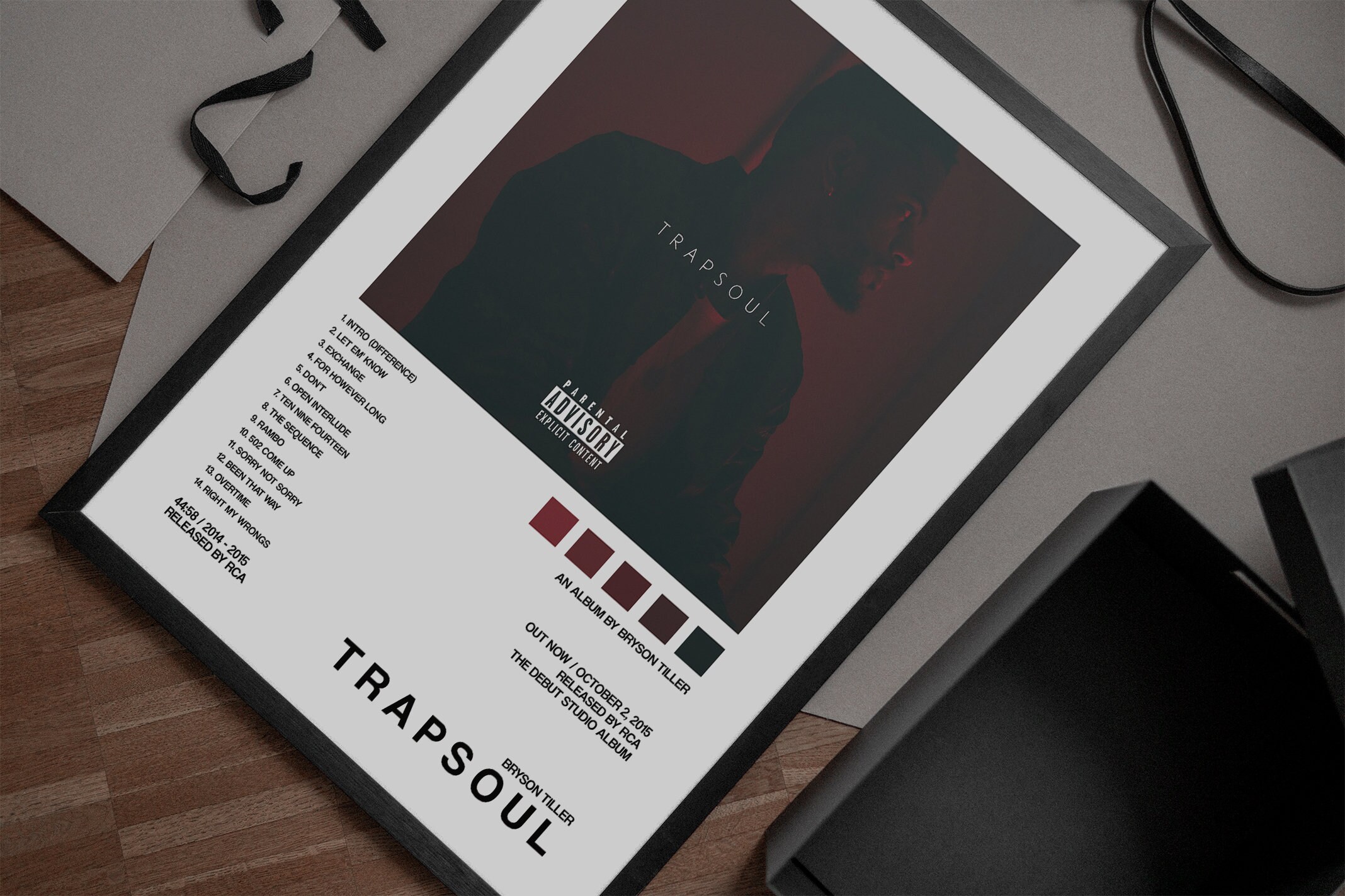 Bryson Tiller Trapsoul Album Cover Poster / Etsy