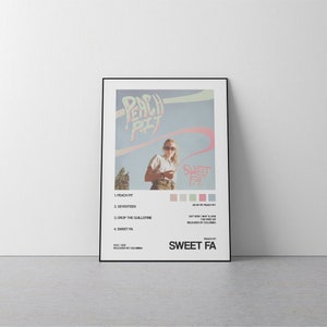 Peach Pit Sweet Fa Album Cover Poster Peach Pit Etsy