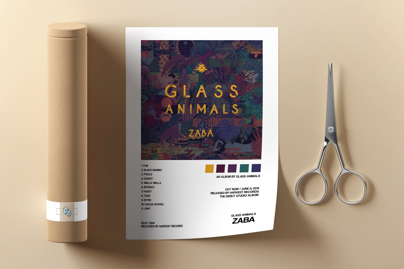 Glass Animals Zaba Album Cover Poster / glass Etsy