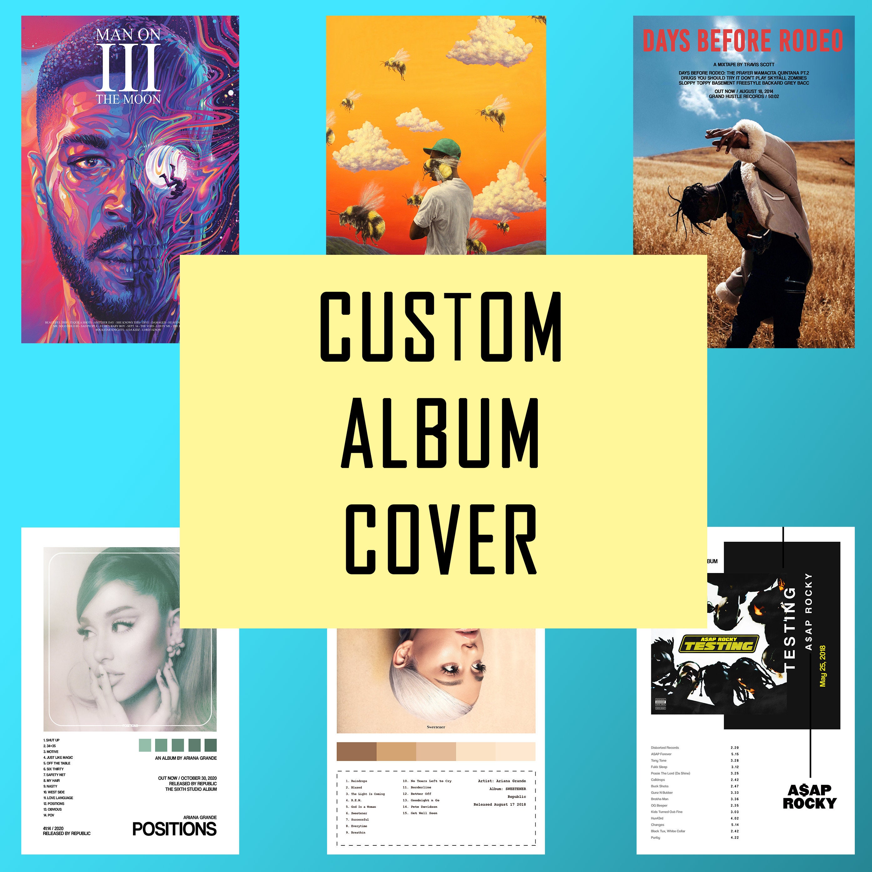 Custom Album Cover Poster build your own poster / album | Etsy