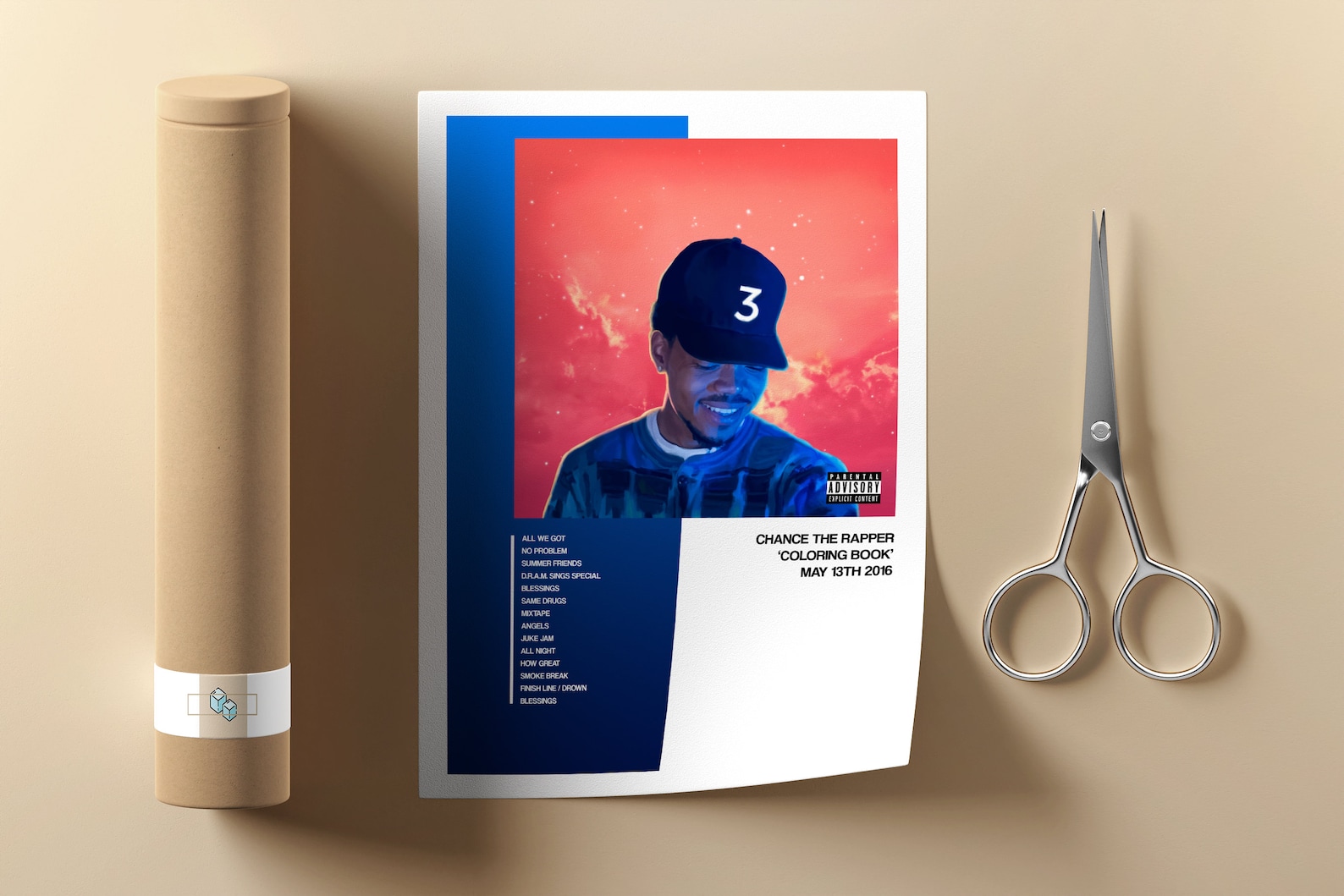 Download Chance The Rapper Coloring Book Album Cover Poster | Etsy