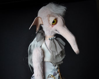 CUSTOM MAMSELL rat toy. RatBerry creepy doll rat. Dressed Rats. Poseable creature. Gothic plush toy. Dressed dolls. BOYS