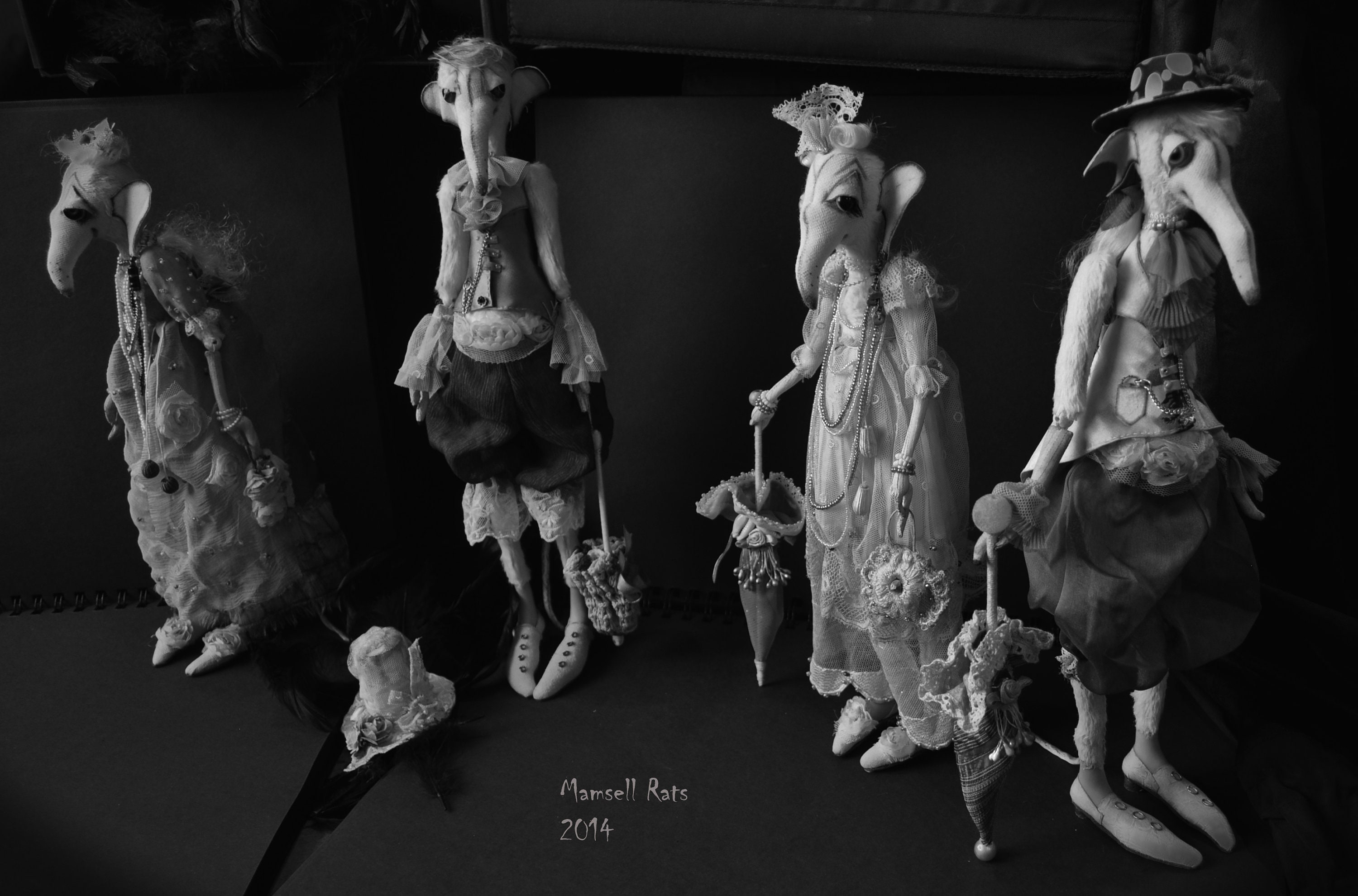 Custom MAMSELL Rat Toy. COUPLE Boy and Girl. Ratberry Creepy Etsy