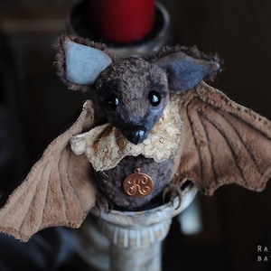 Halloween Plush Bat Toy: Poseable Stuffed Animal by RatBerry