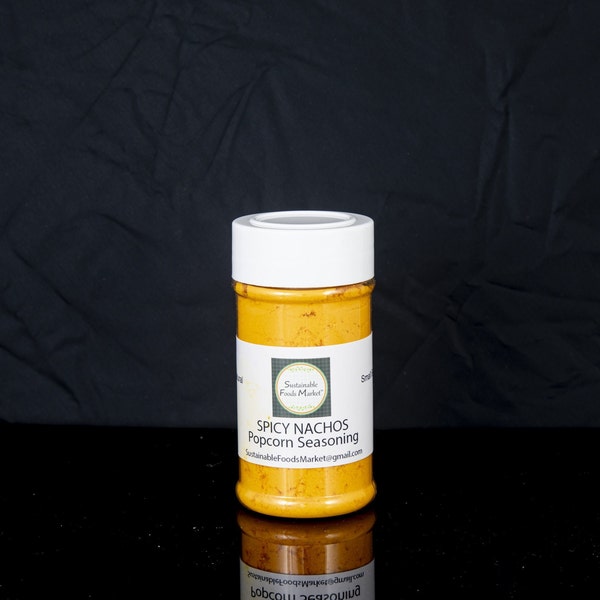 Spicy Nacho Cheese Popcorn Seasoning, Real Cheese Gourmet Flavoring