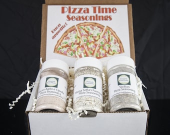 Pizza Time Gift Box, Gourmet Italian Seasonings, Gift for Friends