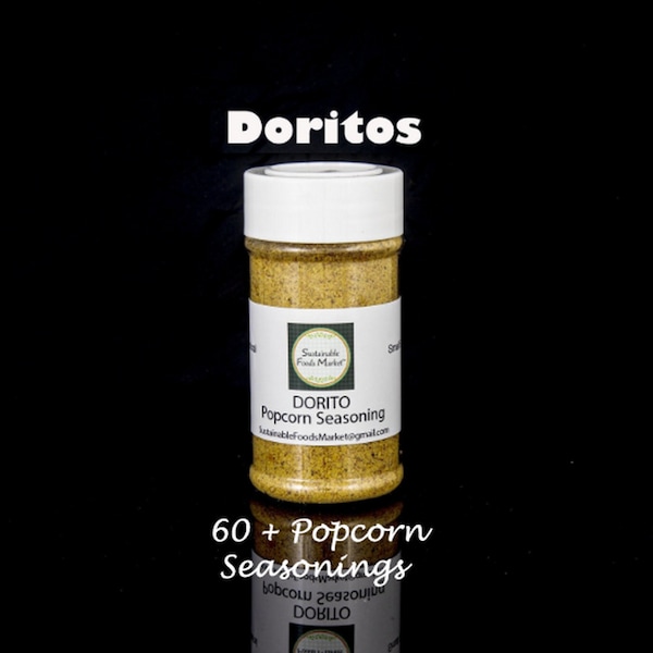 Organic Dorito Popcorn Seasoning, Handmade Gourmet Popcorn Flavoring, Vegan