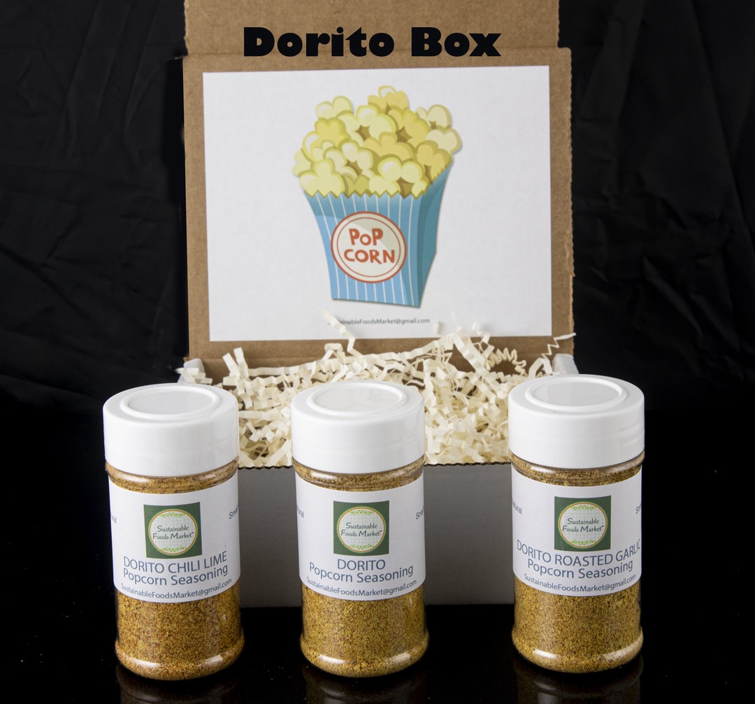 Three Flavors Dorito Popcorn Seasoning Gift Box, Handmade Healthy