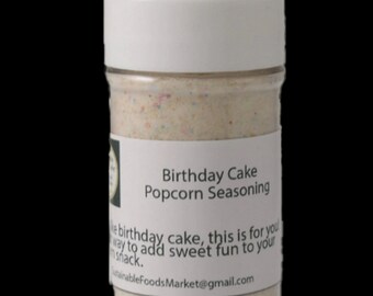 Birthday Cake Popcorn Seasoning, Gourmet Popcorn Flavoring