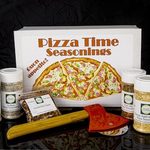 Pizza Time Deluxe Gift Box, Gourmet Seasonings, Gift for Him