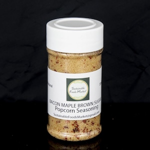 Maple Brown Sugar Bacon Popcorn Seasoning, Handmade Gourmet Popcorn Flavoring
