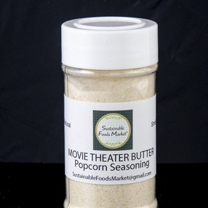 Movie Theater Real Butter Popcorn Seasoning, Handmade Gourmet Popcorn Topping