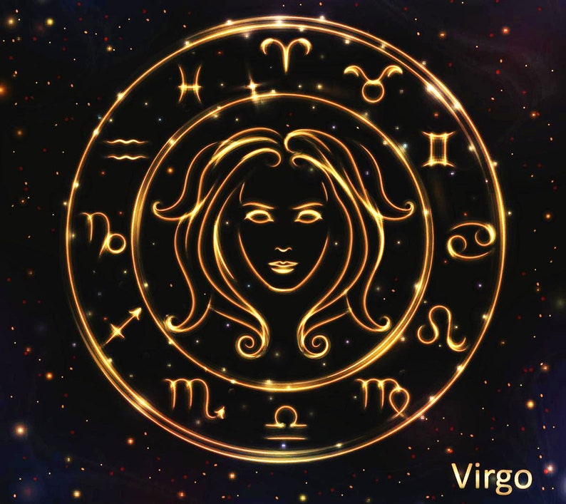 Virgo the Virgin Astrological Zodiac Sign Custom Hand-made - Etsy