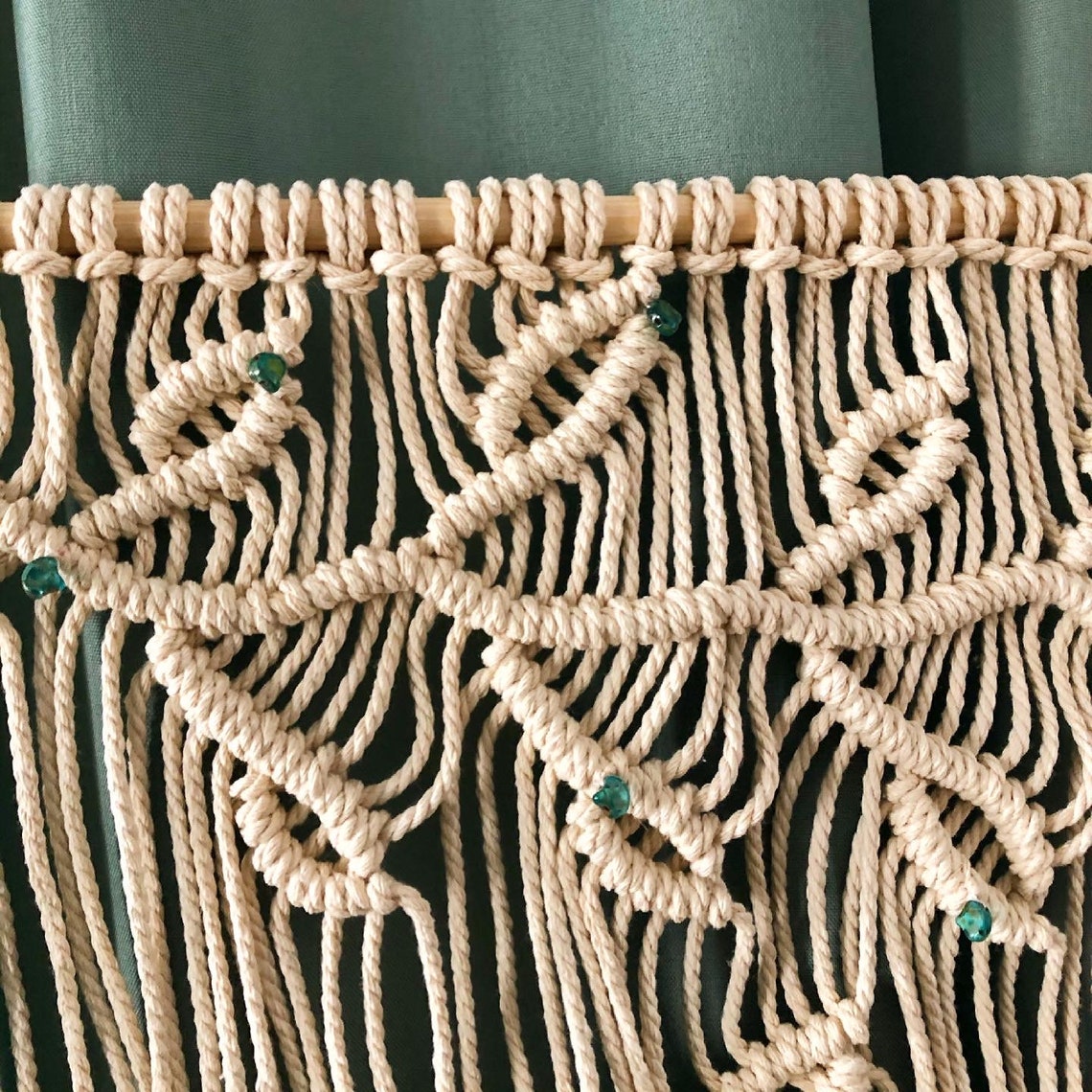 Leaves macrame wall hanging Etsy