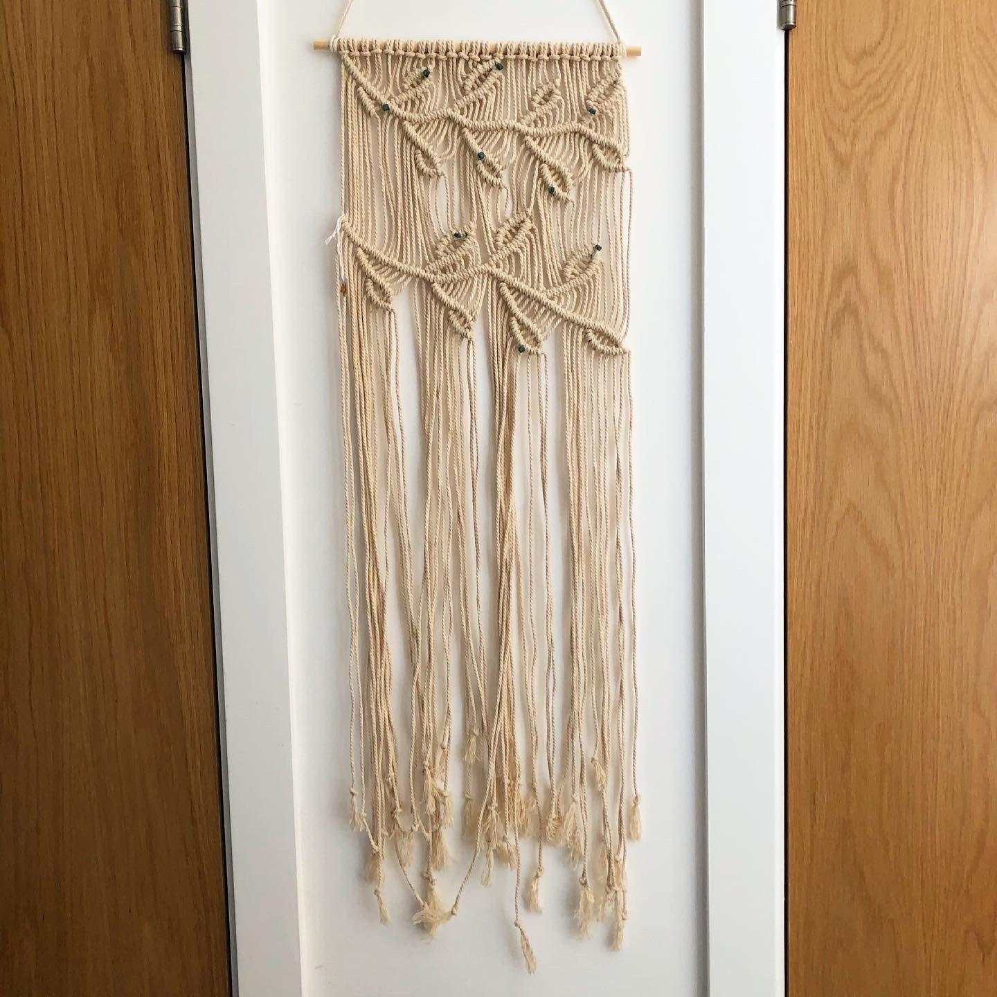 Leaves macrame wall hanging Etsy