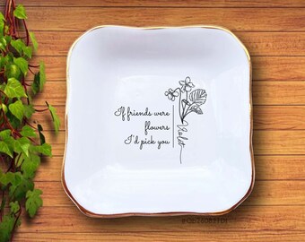 Personalised Eyelashes Ceramic Trinket Tray Gift for Women Birthday Any Name Personalised Eyelashes Ceramic Trinket Tray Gift for Women Birthday Any Name