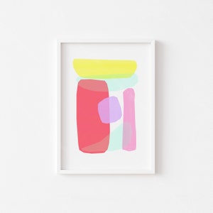 Abstract Shapes Art Print: Modern Home Decor (Digital Download)