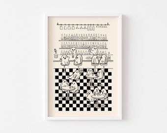 Retro Halloween Ghost Bar Print: Spooky Cocktail Art (Digital Download)