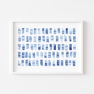 Blue wall art,Minimalist printable wall art ,watercolor poster,Abstract Art Prints,Bedroom wall decor,simple picture,Digital Download Prints