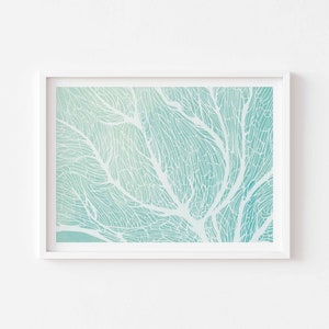 Teal Line Art Print: Abstract Modern Wall Decor (Digital Download)